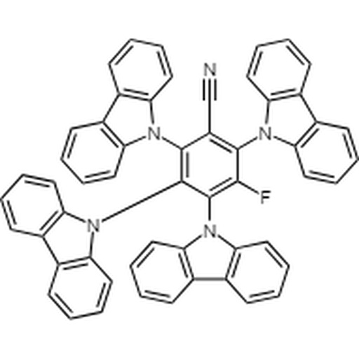 compound 4CzFCN, 1819362-10-1, 2,3,4,6-Tetra(9H-carbazol-9-yl)-5-fluorobenzonitrile