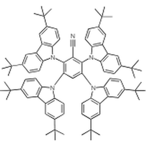 Compound 4TCzBN, 2055722-93-3, 2,3,5,6-Tetrakis(3,6-di-tert-butyl-9H-carbazol-9-yl)benzonitrile