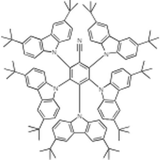 Compound 5TCzBN, 2,3,4,5,6-Pentakis(3,6-di-tert-butyl-9H-carbazol-9-yl)benzonitrile