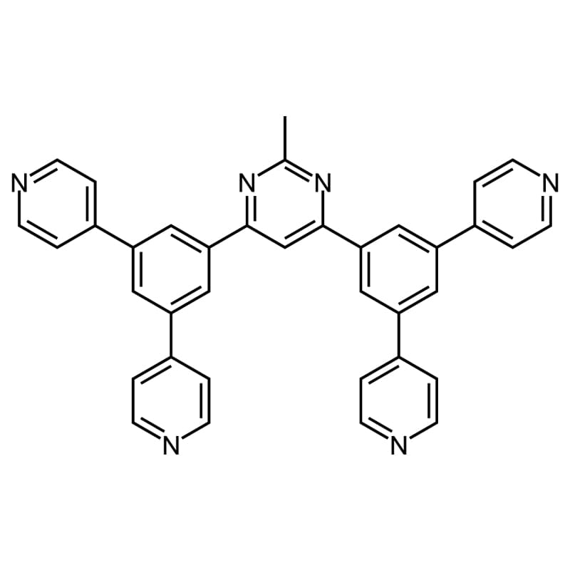 B4PymPm, 1030380-51-8, 4,6-Bis(3,5-di(pyridin-4-yl)phenyl)-2-methylpyrimidine