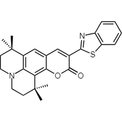 Compound C545T, 155306-71-1, 10-(2-Benzothiazolyl)-2,3,6,7-tetrahydro-1,1,7,7-tetramethyl-1H,5H,11H-(1)benzopyropyrano(6,7-8-I,j)quinolizin-11-one