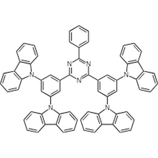 compound DDCzTRZ, 1685282-47-6, 9,9',9'',9'''-((6-Phenyl-1,3,5-triazine-2,4-diyl)bis(benzene-5,3,1-triyl))tetrakis(9H-carbazole)