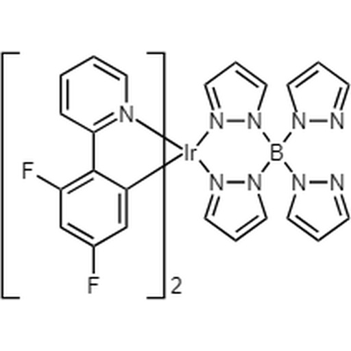 FIr6, 664374-03-2, Bis(2,4-difluorophenylpyridinato)-tetrakis(1-pyrazolyl)borate iridium(III)