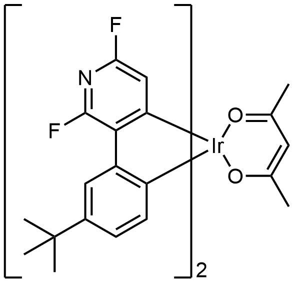 FK306, 1421058-47-0, Bis[4-tert-butyl-2',6'-difluoro-2,3'-bipyridine](acetylacetonate)iridium(III)