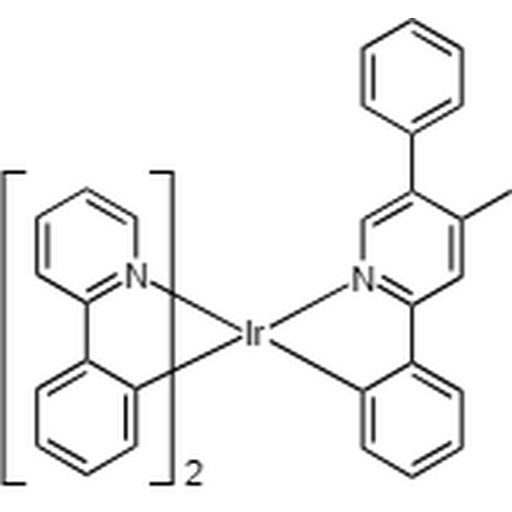 Compound Ir(ppy)2(bpmp), 1215692-34-4, [2-(4-Methyl-5-phenyl-2-pyridinyl-κN)phenyl-κC]bis[2-(2-pyridinyl-κN)phenyl-κC] Iridium