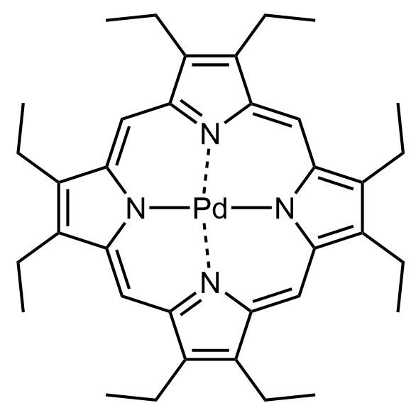 PdOEP Chemical compound, Formula: C36H44N4Pd, Cas Number: 24804-00-0, 2,3,7,8,12,13,17,18-Octaethyl-21H,23H-porphine palladium(II) Purity: >98%. Buy now