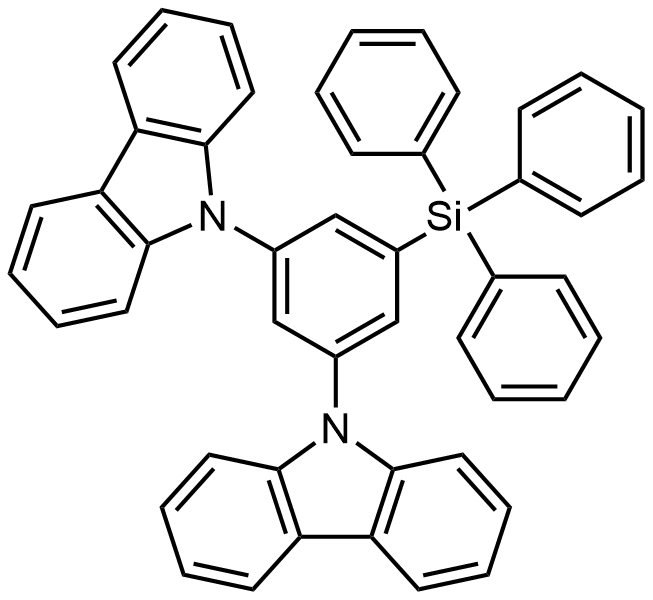 SimCP 850221-63-5 9,9'-(5-(Triphenylsilyl)-1,3-phenylene)bis(9H-carbazole)