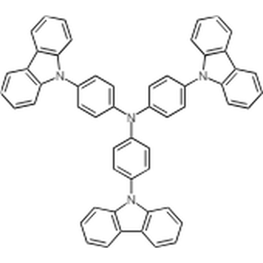 Compound TCTA C54H36N4 , CAS number: 139092-78-7, Full name: 4,4',4-Tris(carbazol-9-yl)triphenylamine