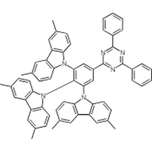 Compound TmCzTRZ, 1808158-41-9, 9,9',9''-(5-(4,6-Diphenyl-1,3,5-triazin-2-yl)benzene-1,2,3-triyl) tris(3,6-dimethyl-9H-carbazole)